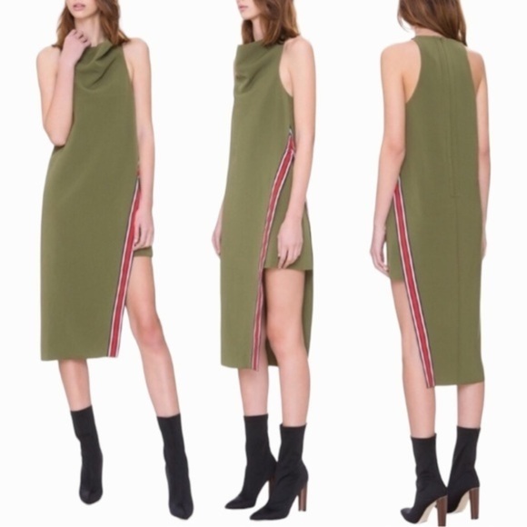 C/MEO Collective olive green fitted sporty dress Style: A better tomorrow Medium - Picture 2 of 11